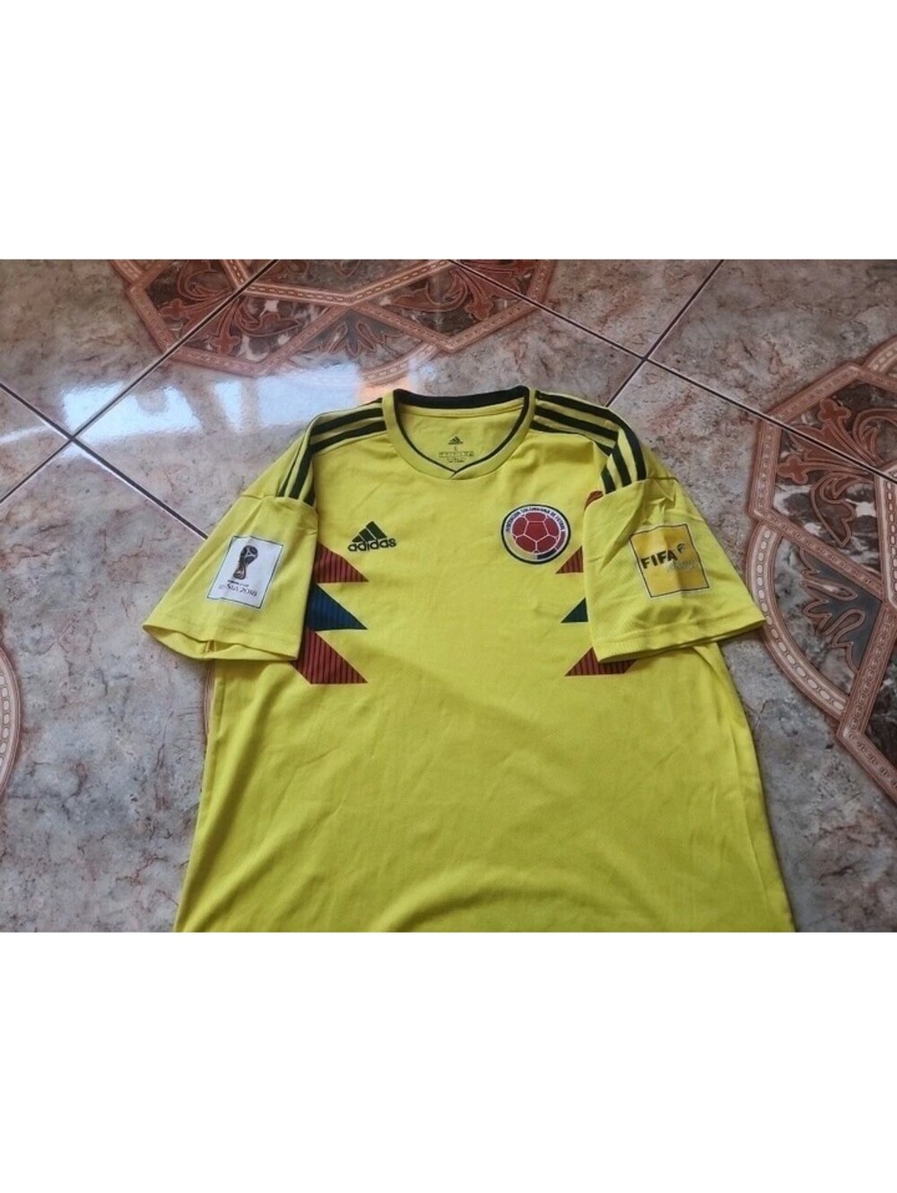 Adidas Colombia 2018/2019 Football Soccer Shirt Jersey Home Original Men’s Large